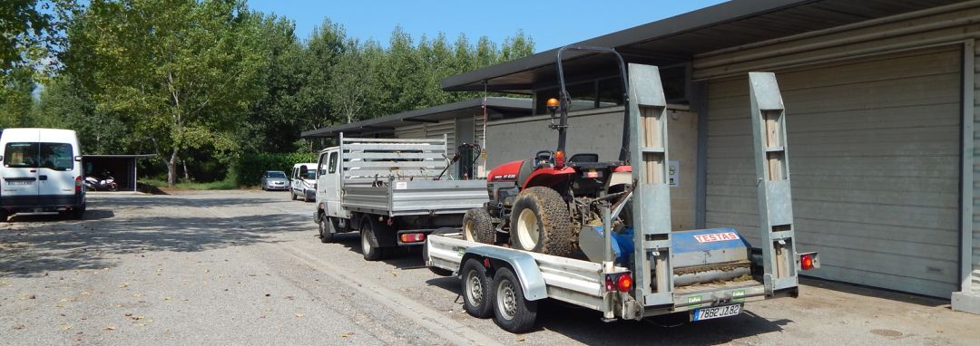 Le matériel pour l'entretien espaces verts